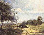 THe Wagon Jean Baptiste Camille  Corot